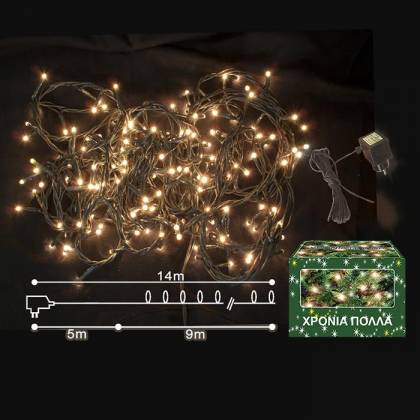 180 LED ΛΕΥΚΑ ΕΞΩΤΕΡΙΚΑ ΣΤΑΘΕΡΑ L.V.   στην Κατηγορία Λαμπάκια 