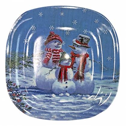 ΔΙΣΚΑΚΙ ΤΕΤΡΑΓΩΝΟ XMAS 27x27cm  στην Κατηγορία Πιάτα - Δίσκοι 