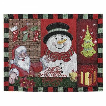 ΣΟΥΠΛΑ ΥΦΑΣΜΑΤΙΝΑ XMAS 45x33cm  στην Κατηγορία Χριστουγεννιάτικο Τραπέζι - Οργάνωση Κουζίνας 
