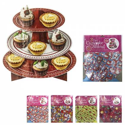 ΒΑΣΗ ΓΙΑ CUP CAKE 3 ΕΠΙΠΕΔΑ Φ30/23/16cm  στην Κατηγορία Ζαχαροπλαστική 