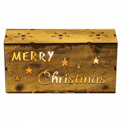 MERRY XMAS ΞΥΛΙΝΟ 7 LED 17x6x9cm  στην Κατηγορία Μπαταρίας 