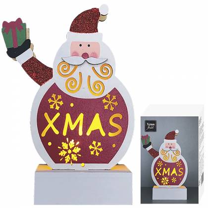 ΑΓΙΟΣ XMAS ΞΥΛΙΝΟΣ ΜΕ LED 16x12x4cm  στην Κατηγορία Μπαταρίας 