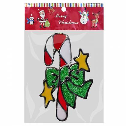 AΥΤΟΚΟΛΛΗΤΟ GELLY XMAS ΣΧΕΔΙΑ ΧΙΟΝΑΝΘΡΩΠΟΣ ΚΑΡ=25x15cm  στην Κατηγορία Για Τζάμι 