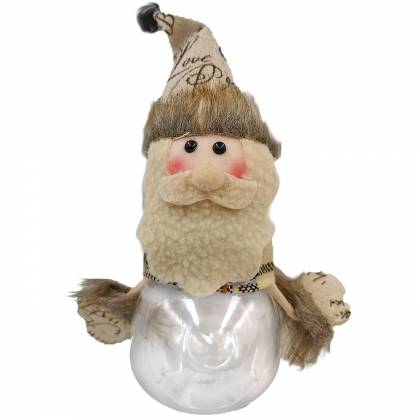 ΒΑΖΟ ΠΛΑΣΤΙΚΟ ΜΕ XMAS ΦΙΓΟΥΡΑ ~14x8cm  στην Κατηγορία Κούκλες Υφασμάτινες 