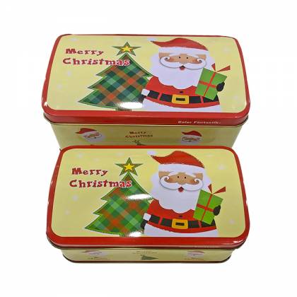 ΚΟΥΤΙΑ  ΜΕΤΑΛΛΙΚΑ  XMAS ΣΕΤ=2ΤΕΜ 15x10x8cm & 12,5x8x6cm  στην Κατηγορία Κουτιά 