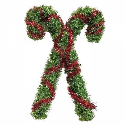 ΜΠΑΣΤΟΥΝΙΑ XMAS ΔΙΑΚΟΣΜΗΤΙΚΟ TINSEL 38x26cm  στην Κατηγορία Διακοσμητικά Χώρου - Μεγάλα 