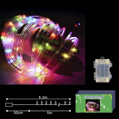 ΦΩΤΟΣΩΛΗΝΑΣ microLED ΠΟΛΥΧΡΩΜΟΣ 5m  στην Κατηγορία Φωτοσωλήνες 