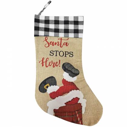 ΜΠΟΤΑ SANTA STOPS HERE 47x26cm  στην Κατηγορία Μπότες 