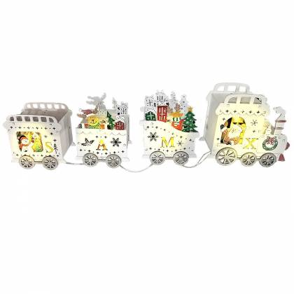 Τρένο 3d Ξύλινο με 4led 42x12,5x7,5cm  στην Κατηγορία Διακοσμητικά με Φως 