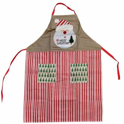 Ποδιά Μαγειρικής Xmas Ριγέ 88x68cm  στην Κατηγορία Χριστουγεννιάτικο Τραπέζι - Οργάνωση Κουζίνας 