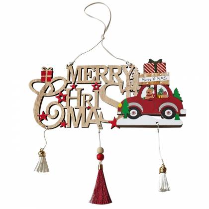 Ξύλινο Κρεμαστό Merry Christmas 24x11cm  στην Κατηγορία Κρεμαστά Στολίδια 