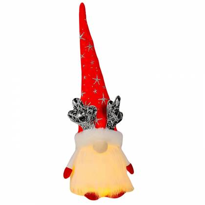 Άγιος Gnome με Κερατάκια Ταράνδου 50cm  στην Κατηγορία Μπαταρίας 