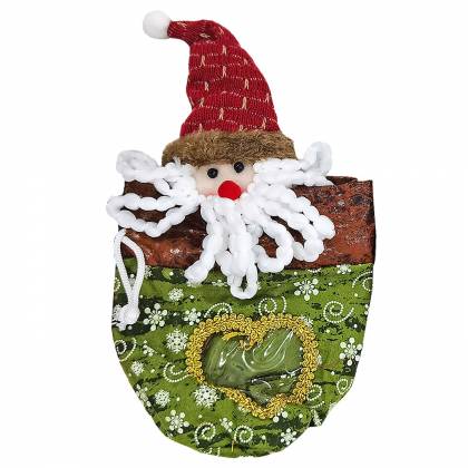 Τσαντάκι Πουγκί με Παράθυρο & Φιγούρα Xmas 24x16cm  στην Κατηγορία Πουγκιά 