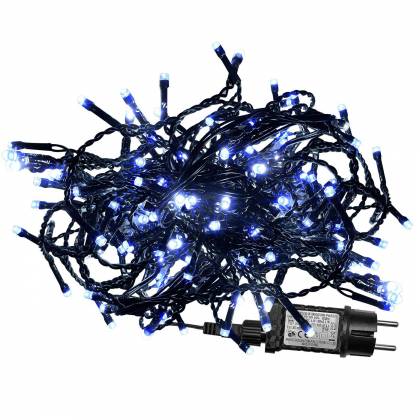 1020 Λαμπάκια LED Λευκό Ψυχρό σε Σειρά με Προγράμματα IP44 54m