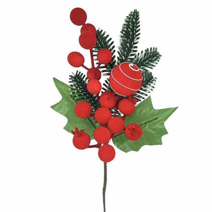 Κλαδί με Ρόδια, Μπάλα, γκι 27cm