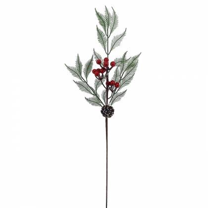 Κλαδί με γκι & Κουκουνάρι 72cm  στην Κατηγορία Λουλούδια 